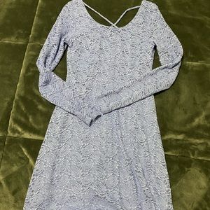 Purple lace dress